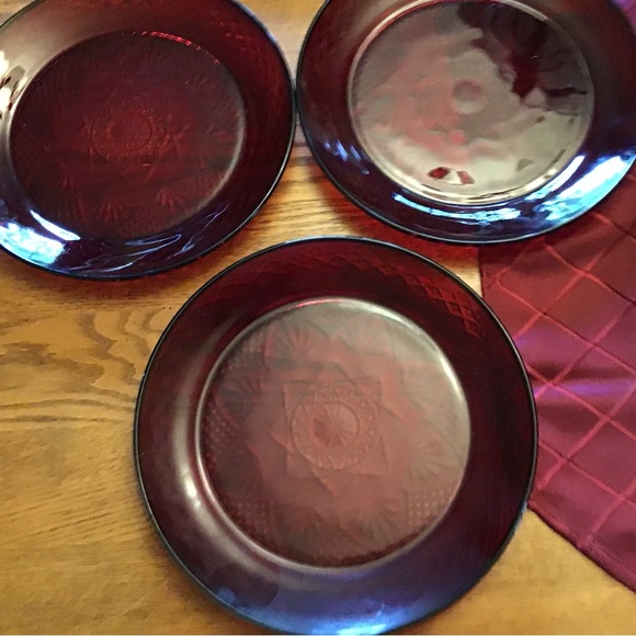 🍽️★❦꒒ik୧⌵♡⌵N୧w❦★ AUCTION PRICE Antique Ruby byCRISTAL D'ARQUES-DURAND👩🏻‍⚖️ - Picture 2 of 7